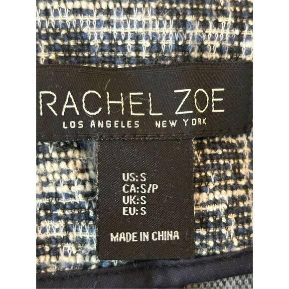 Rachel Zoe Tweed Open Jacket with fringe sz S - Picture 3 of 6